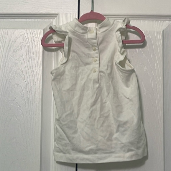 Janie and Jack White NWOT white shirt with ruffles - Picture 3 of 3